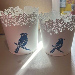 Set of Tin flower pots